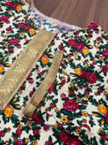 پیراهن نخی گل ریز
