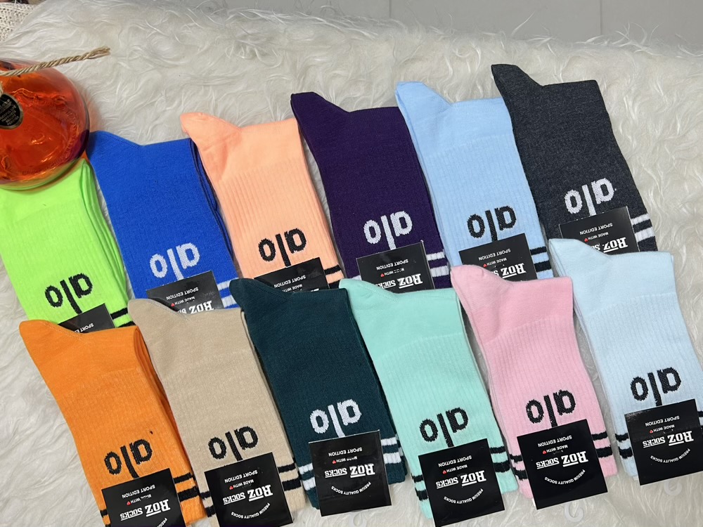 جوراب مارک aloزنانه فری سایز رنگ بندی کامل